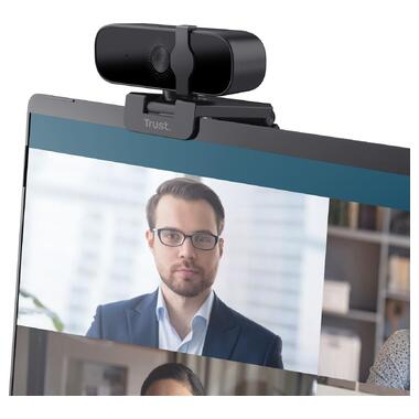 Веб-камера Trust Tanor Full HD Black (25548) фото №6