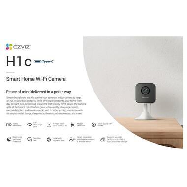 Розумна домашня Wi-Fi камера Ezviz CS-H1C (1080P) фото №6