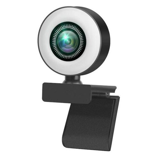 Веб-камера WebCam Q25 Full HD 1080p з автофокусом та мікрофоном Чорний фото №1