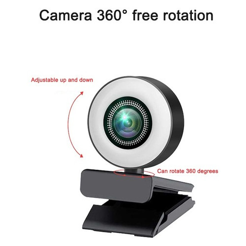 Веб-камера WebCam Q25 Full HD 1080p з автофокусом та мікрофоном Чорний фото №3