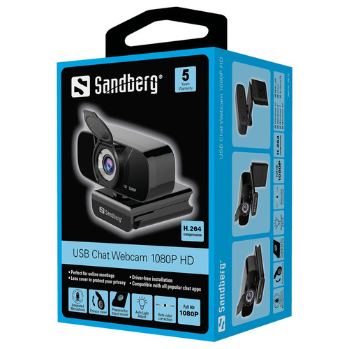 Веб-камера Sandberg Streamer Chat 1080P HD (134-15) фото №4