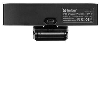 Веб-камера Sandberg Webcam Pro Elite 4K UHD (IMX258) Autofocus USB-A/USB-C (134-28) фото №4