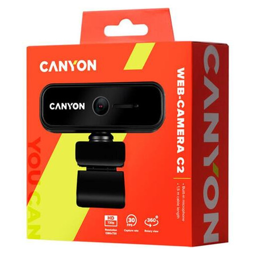 Веб-камера Canyon CNE-HWC2 Black фото №4
