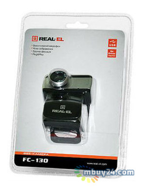 Веб-камера Real-El FC-130 Черно-серый фото №3