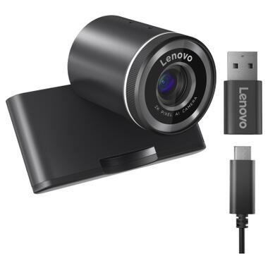 Веб-камера Lenovo QHD Black (4XC1Q25245) фото №12
