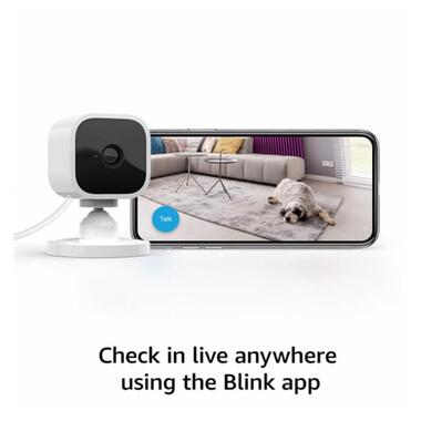 IP камера Amazon Blink Mini 1080P HD Indoor Smart Security (BCM00300U) фото №4