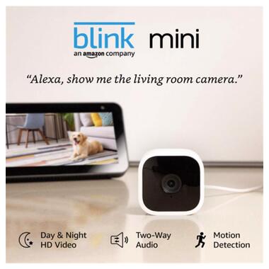 IP камера Amazon Blink Mini 1080P HD Indoor Smart Security (BCM00300U) фото №2