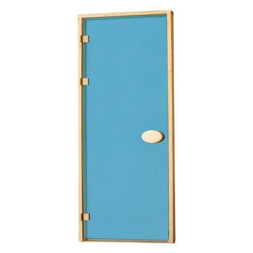 Стеклянные двери для сауны и бани Pal 80x200 (голубой) фото №1