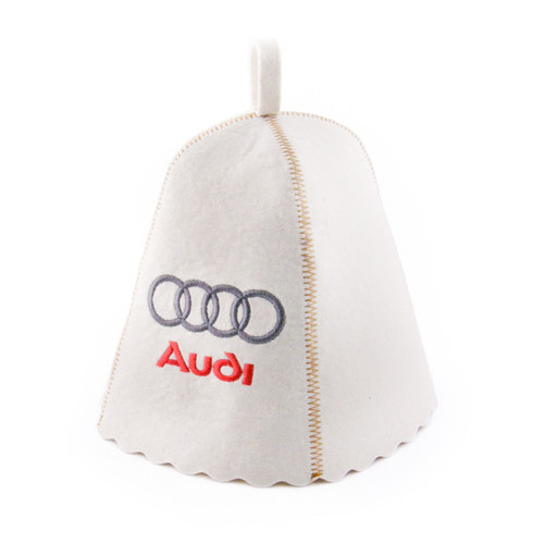 Банна шапка Luxyart Audi натуральна повсть біла (LA-181) фото №1