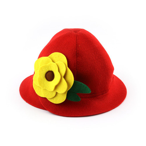 Банна шапка Luxyart Дюймовочка штучний червоний фетр (LA-437) фото №2