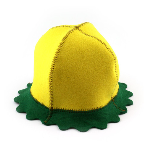 Банна шапка Luxyart Кульбаба штучний фетр жовтий (LA-435) фото №2