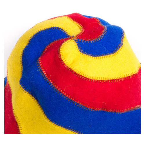 Банна шапка Luxyart Веселка натуральна повсть кольорова (LA-085) фото №3