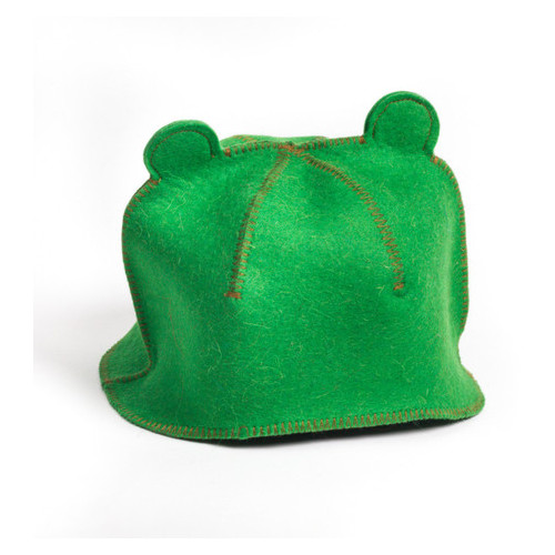 Банна шапка Luxyart Свинка натуральна повсть зелена (LA-096) фото №3