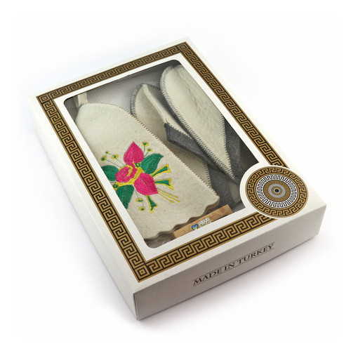 Подарунковий набір для сауни Luxyart №1 Квітка для неї 5 предметів (N-104) фото №2