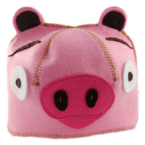 Банна шапка Luxyart Свинка штучний фетр рожевий (LС-421) фото №1