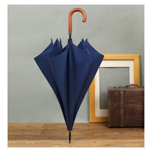 Стильна велика парасолька тростина з гаком (ЗН-027) фото №5