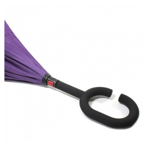Зонт складной навыворот Umbrella № 63J Фиолетовый фото №6