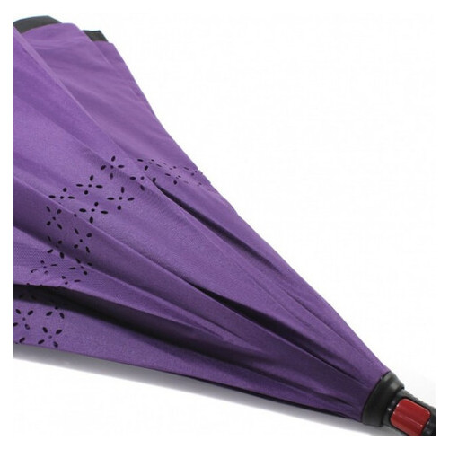 Зонт складной навыворот Umbrella № 63J Фиолетовый фото №2