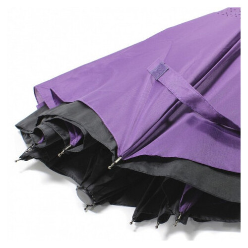 Зонт складной навыворот Umbrella № 63J Фиолетовый фото №4