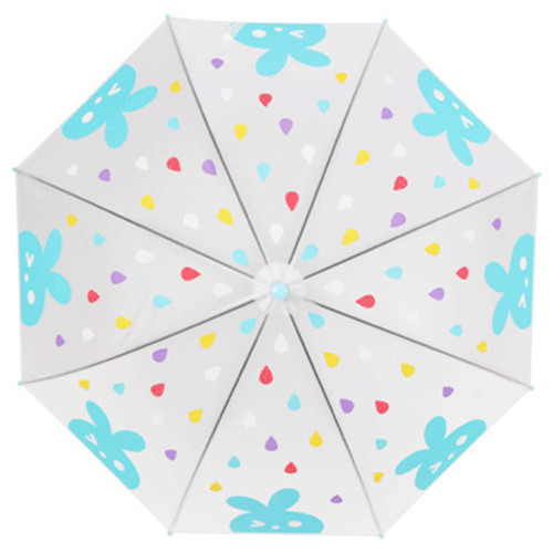 Прозора дитяча парасолька-тростина RST088 Кролик Блакитний фото №4