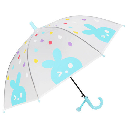 Прозора дитяча парасолька-тростина RST088 Кролик Блакитний фото №2
