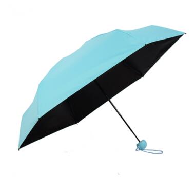 Міні-парасолька UMBRELLA  в чохлі-капсулі блакитна - 93371587815 фото №1