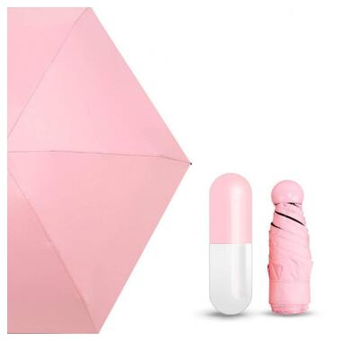 Міні-парасолька UMBRELLA  в чохлі-капсулі рожева - 93371587819 фото №2