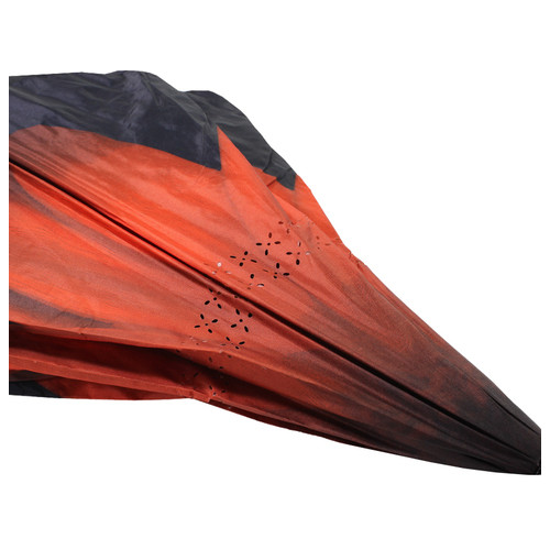 Парасолька Lesko Up-Brella Квітка Червоний вітрозахисний зворотний склад розумна парасолька антизонт парасолька-навпаки фото №6