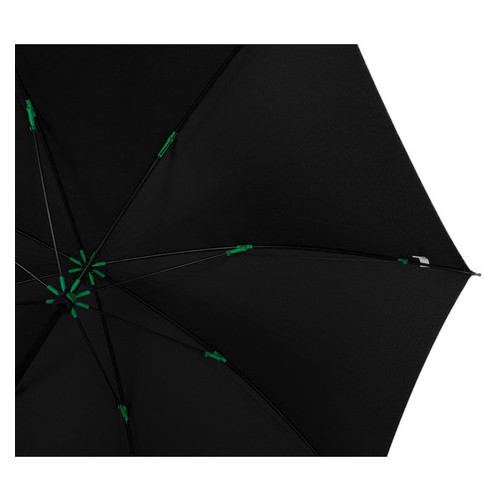 Протиштормовий парасолька-тростина чоловіча механічна з великим куполом Fulton FULS837-Black фото №3
