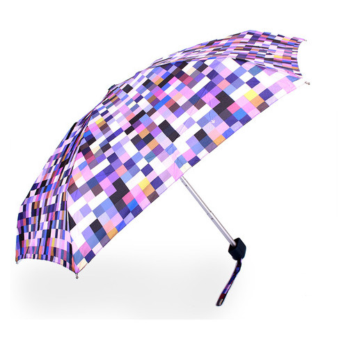 Зонт женский механический компактный облегченный Fulton  FULL501-Pixel-power фото №2