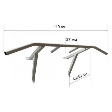Турник настенный Wide Pro белый NE-TR-16W  фото №4