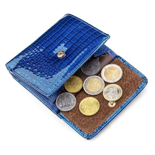 Женский кошелек ST Leather Accessories 18356 S Синій фото №5