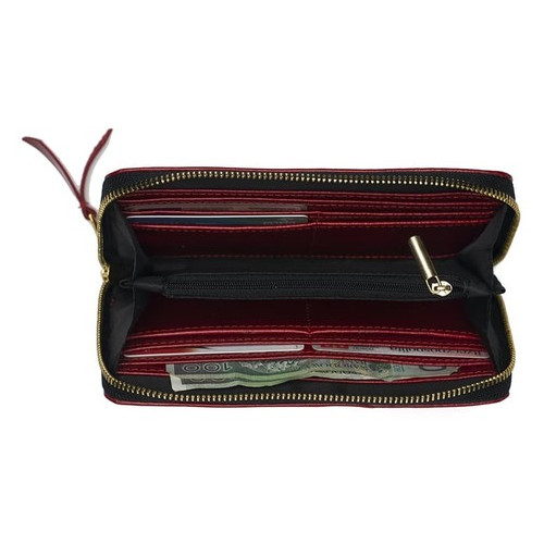Шкіряний жіночий гаманець Felice P01 Red фото №2