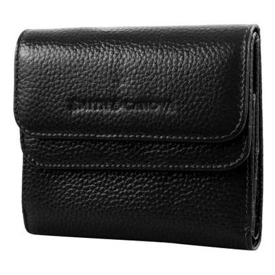 Шкіряний гаманець жіночий Smith & Canova FUL-28611-black фото №1