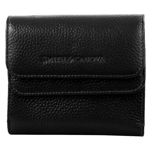 Шкіряний гаманець жіночий Smith & Canova FUL-28611-black фото №2