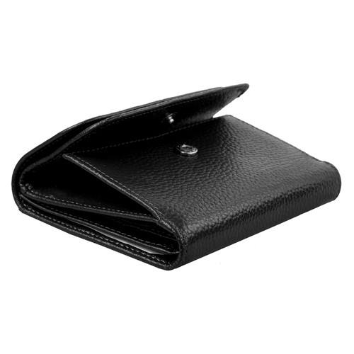 Шкіряний гаманець жіночий Smith & Canova FUL-28611-black фото №6