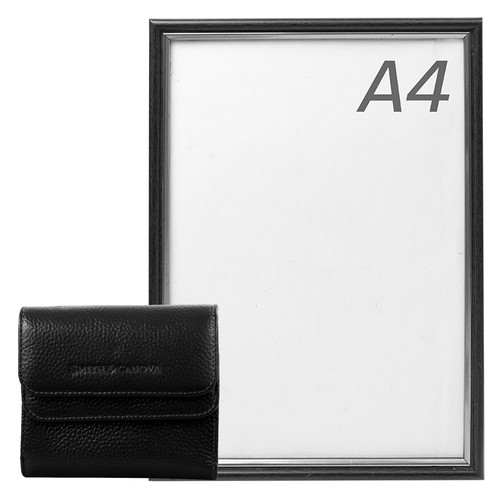 Шкіряний гаманець жіночий Smith & Canova FUL-28611-black фото №8