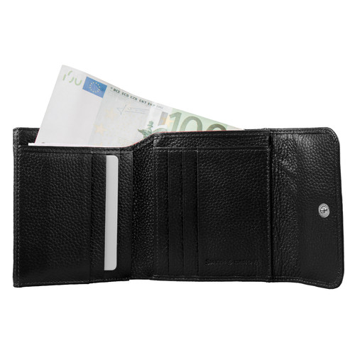Шкіряний гаманець жіночий Smith & Canova FUL-28611-black фото №5