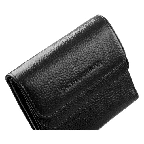 Шкіряний гаманець жіночий Smith & Canova FUL-28611-black фото №4