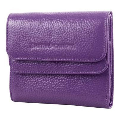 Шкіряний гаманець жіночий Smith & Canova FUL-28611-purple фото №1