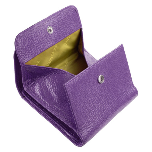 Шкіряний гаманець жіночий Smith & Canova FUL-28611-purple фото №7
