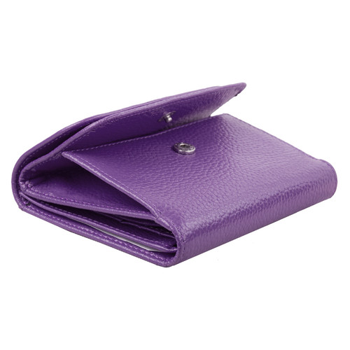 Шкіряний гаманець жіночий Smith & Canova FUL-28611-purple фото №6