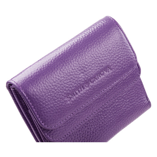 Шкіряний гаманець жіночий Smith & Canova FUL-28611-purple фото №4