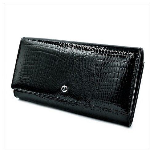 Жіночий шкіряний гаманець Lemon 1013A-B103-3 Чорний фото №1