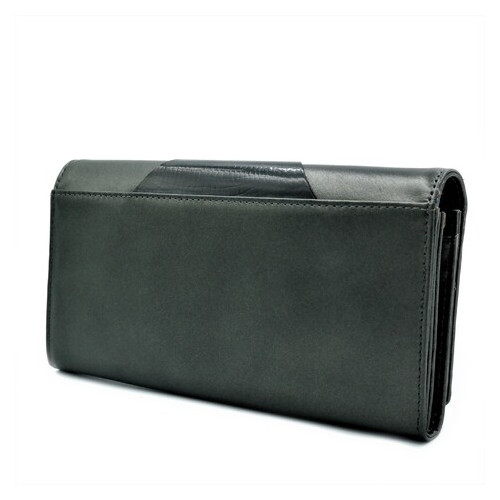 Жіночий шкіряний гаманець Cossroll Чорний new-black-4 фото №2