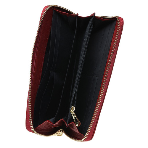 Шкіряний жіночий гаманець Keizer K12707-red фото №5