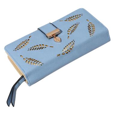 Жіночий клатч гаманець Primolux Lady Wallet портмоне - Blue Leaf фото №1