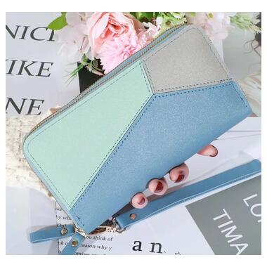 Жіночий клатч гаманець Primolux Lady Wallet портмоне - Sky Blue фото №2