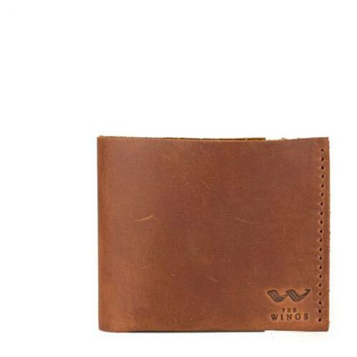 Шкіряний гаманець Mini світло-коричневий вінтаж The Wings (TW-W-Mini-kon-kon-crz) фото №2