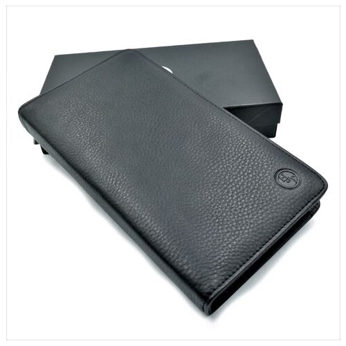 Чоловічий шкіряний клатч-гаманець Weatro 22,5 х 12,5 х 3 см Чорний wtro-212 фото №3